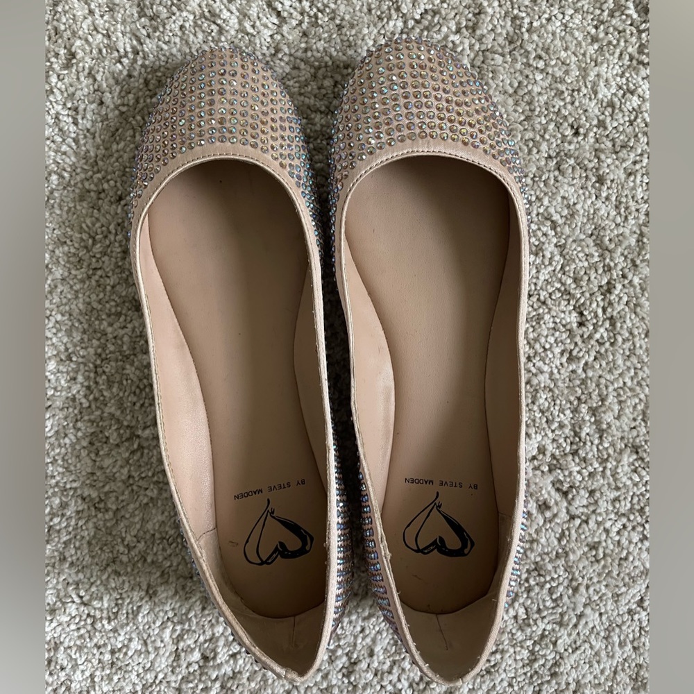 Steve Madden Dreemy Rhinestone Flats